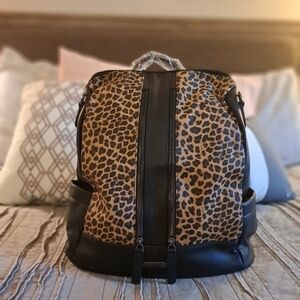 Leopard Print Backpack